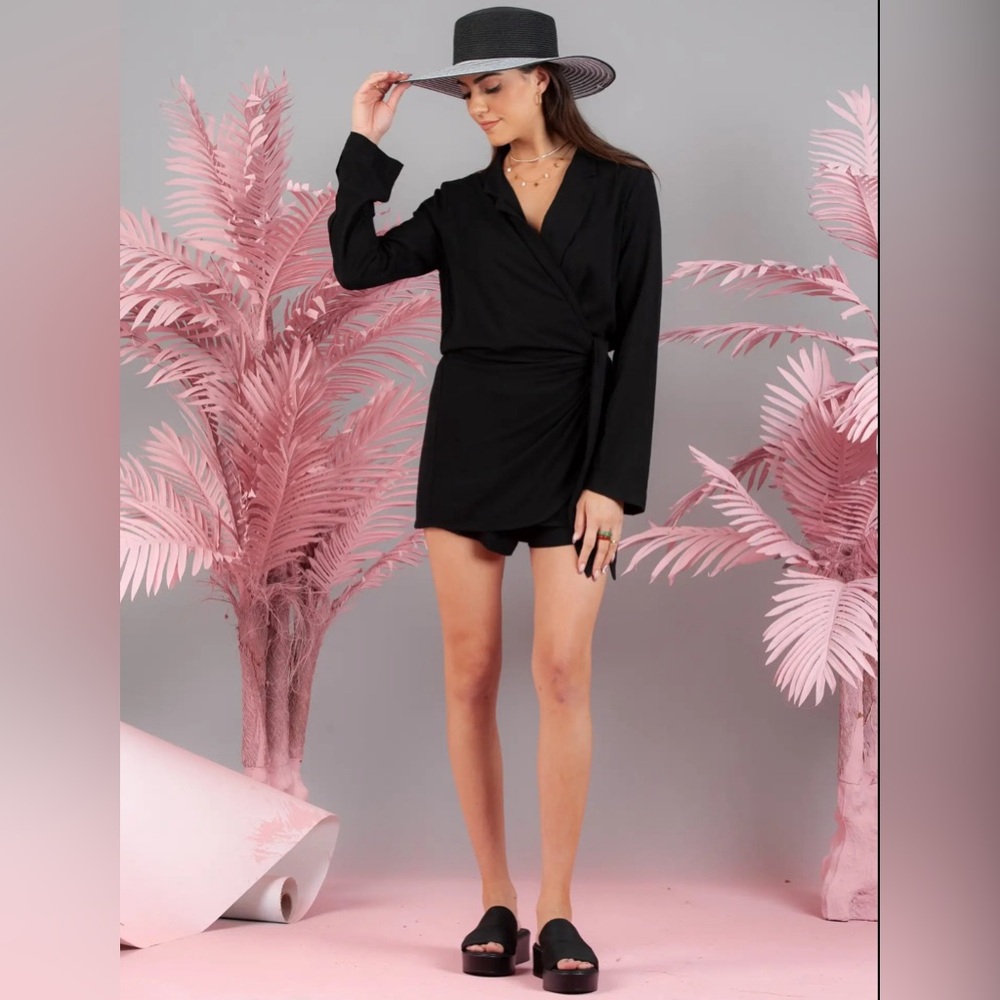 Lucca Couture Nina Faux Wrap Romper